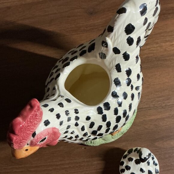 VINTAGE WANGS INTERNATIONAL CERAMIC ROOSTER DECORATIVE TEAPOT - Picture 6 of 8